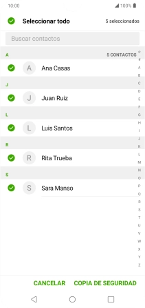 Pulsa COPIA DE SEGURIDAD. Pulsa COPIA DE SEGURIDAD.