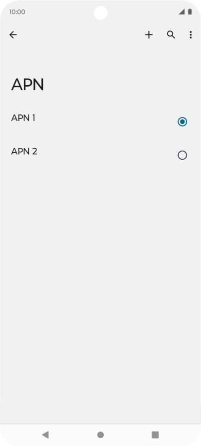 Pulsa en el campo junto a la conexión de datos deseada para activarla. Pulsa en el campo junto a la conexión de datos deseada para activarla.