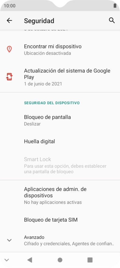 Pulsa Bloqueo de tarjeta SIM. Pulsa Bloqueo de tarjeta SIM.