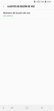 Pulsa Número de buzón de voz. Pulsa Número de buzón de voz.