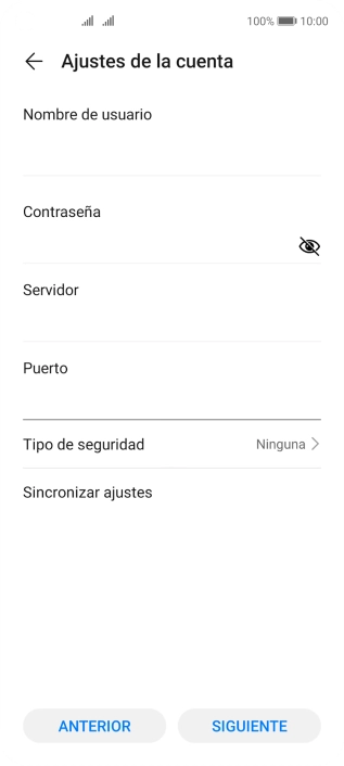 Pulsa Tipo de seguridad. Pulsa Tipo de seguridad.