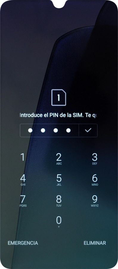 Si lo solicita el teléfono, introduce el código PIN y pulsa el icono de aceptar. Si lo solicita el teléfono, introduce el código PIN y pulsa el icono de aceptar.