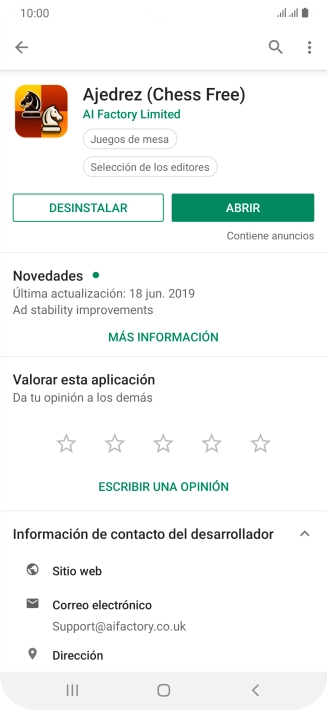 Pulsa DESINSTALAR. Pulsa DESINSTALAR.