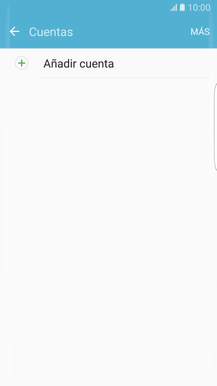 Pulsa Añadir cuenta. Pulsa Añadir cuenta.