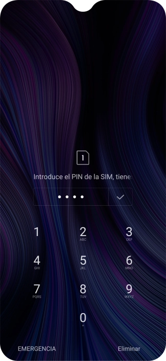 Si lo solicita el teléfono, introduce el código PIN y pulsa el icono de aceptar. Si lo solicita el teléfono, introduce el código PIN y pulsa el icono de aceptar.