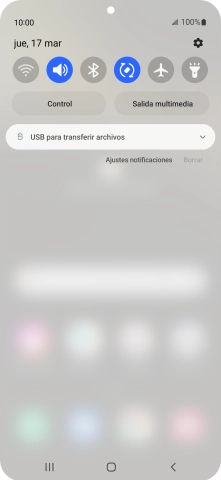 Pulsa USB para transferir archivos. Pulsa USB para transferir archivos.