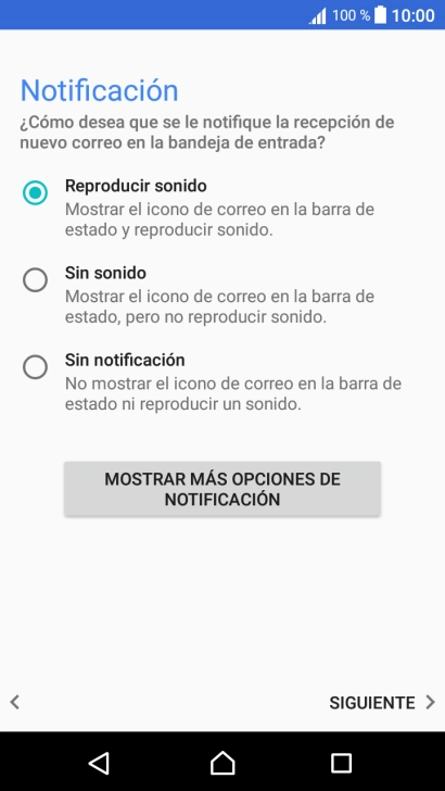 Pulsa el ajuste deseado. Pulsa el ajuste deseado.