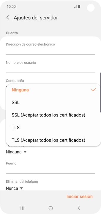 Pulsa Ninguna para desactivar la función. Pulsa Ninguna para desactivar la función.