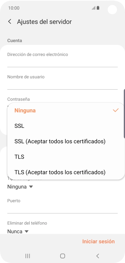 Pulsa Ninguna para desactivar la función. Pulsa Ninguna para desactivar la función.