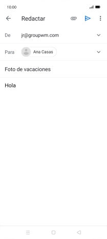 Pulsa el icono de anexos. Pulsa el icono de anexos.