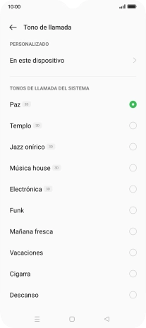 Pulsa los timbres de llamada deseados para escucharlos. Pulsa los timbres de llamada deseados para escucharlos.