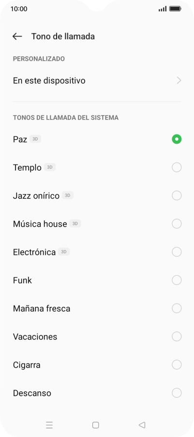 Pulsa los timbres de llamada deseados para escucharlos. Pulsa los timbres de llamada deseados para escucharlos.
