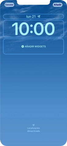 Si deseas personalizar la vista de la fecha en la pantalla de bloqueo, pulsa el widget de la fecha y sigue las indicaciones de la pantalla para seleccionar la vista de widgets deseada. Si deseas personalizar la vista de la fecha en la pantalla de bloqueo, pulsa el widget de la fecha y sigue las indicaciones de la pantalla para seleccionar la vista de widgets deseada.