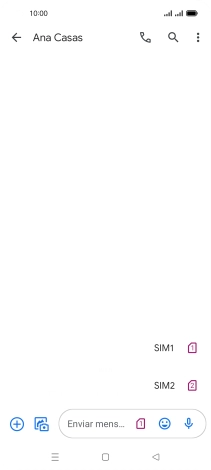 Pulsa la tarjeta SIM deseada. Pulsa la tarjeta SIM deseada.