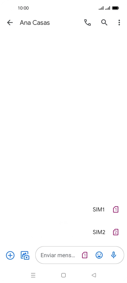 Pulsa la tarjeta SIM deseada. Pulsa la tarjeta SIM deseada.