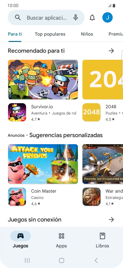 Pulsa el icono de perfil. Pulsa el icono de perfil.