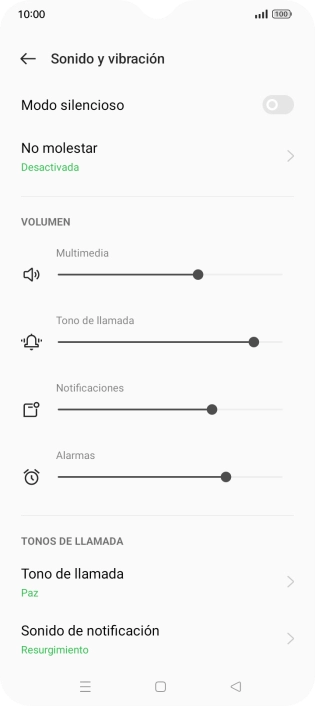 Pulsa Tono de llamada. Pulsa Tono de llamada.