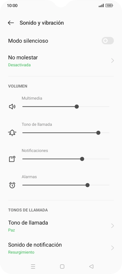 Pulsa Tono de llamada. Pulsa Tono de llamada.