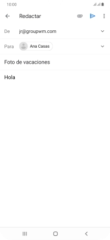 Pulsa el icono de anexos. Pulsa el icono de anexos.