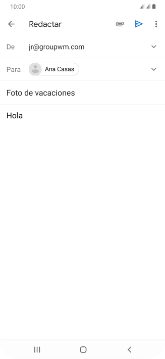 Pulsa el icono de anexos. Pulsa el icono de anexos.