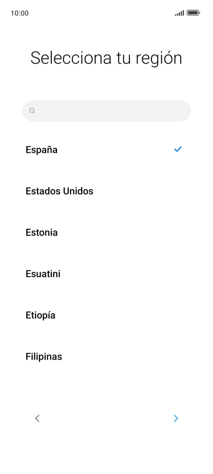 Pulsa el país o el área deseados. Pulsa el país o el área deseados.