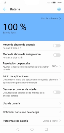 Pulsa el indicador junto al ajuste deseado para activar la función. Pulsa el indicador junto al ajuste deseado para activar la función.