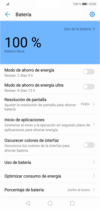 Pulsa el indicador junto al ajuste deseado para activar la función. Pulsa el indicador junto al ajuste deseado para activar la función.