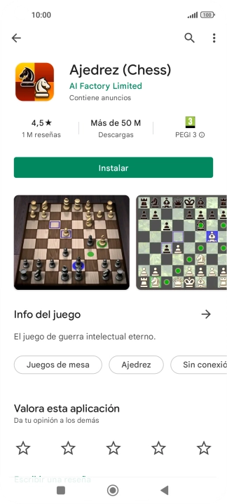 Pulsa Instalar y sigue las indicaciones de la pantalla para instalar la app. Pulsa Instalar y sigue las indicaciones de la pantalla para instalar la app.