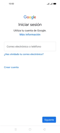 Si no tienes una cuenta de Google, pulsa Crear cuenta y sigue las indicaciones de la pantalla para ver cómo crear una cuenta nueva. Si no tienes una cuenta de Google, pulsa Crear cuenta y sigue las indicaciones de la pantalla para ver cómo crear una cuenta nueva.