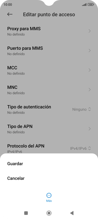 Pulsa Guardar. Pulsa Guardar.