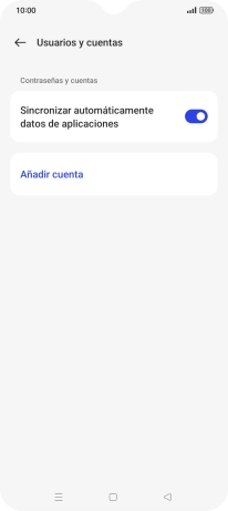 Pulsa Añadir cuenta. Pulsa Añadir cuenta.