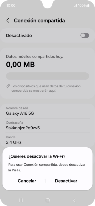Pulsa Desactivar. Pulsa Desactivar.