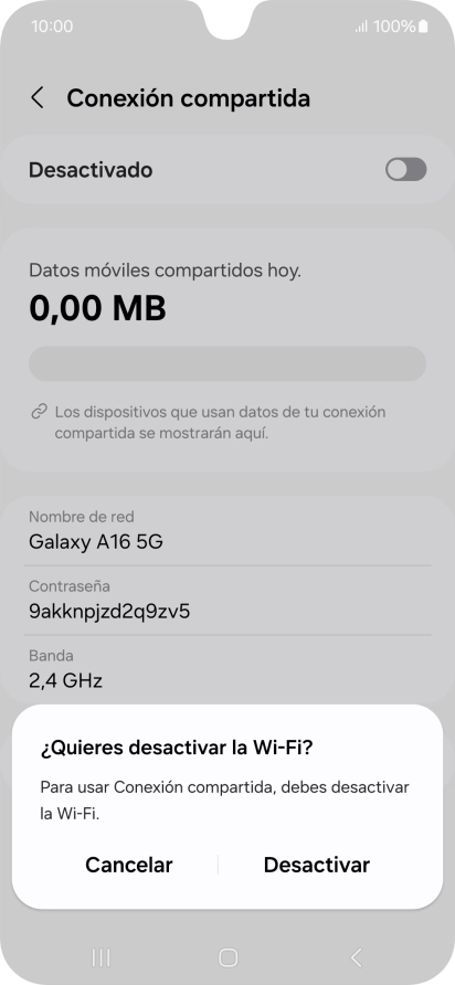 Pulsa Desactivar. Pulsa Desactivar.