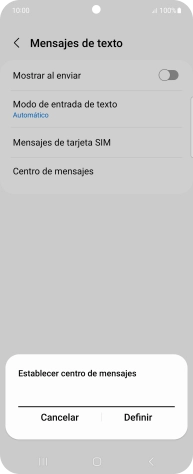 Introduce +34607003110 y pulsa Definir. Introduce +34607003110 y pulsa Definir.