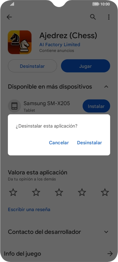 Pulsa Desinstalar. Pulsa Desinstalar.