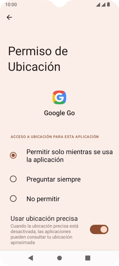 Pulsa el ajuste deseado. Pulsa el ajuste deseado.
