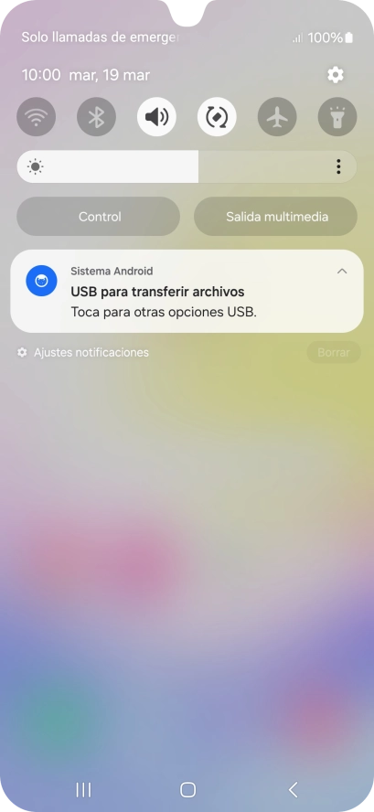 Pulsa Toca para otras opciones USB.. Pulsa Toca para otras opciones USB..