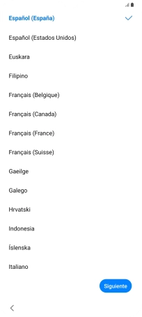 Pulsa el idioma deseado. Pulsa el idioma deseado.