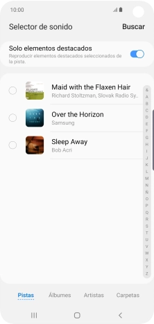 Pulsa los timbres de llamada deseados para escucharlos. Pulsa los timbres de llamada deseados para escucharlos.