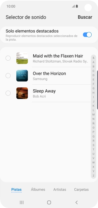 Pulsa los timbres de llamada deseados para escucharlos. Pulsa los timbres de llamada deseados para escucharlos.