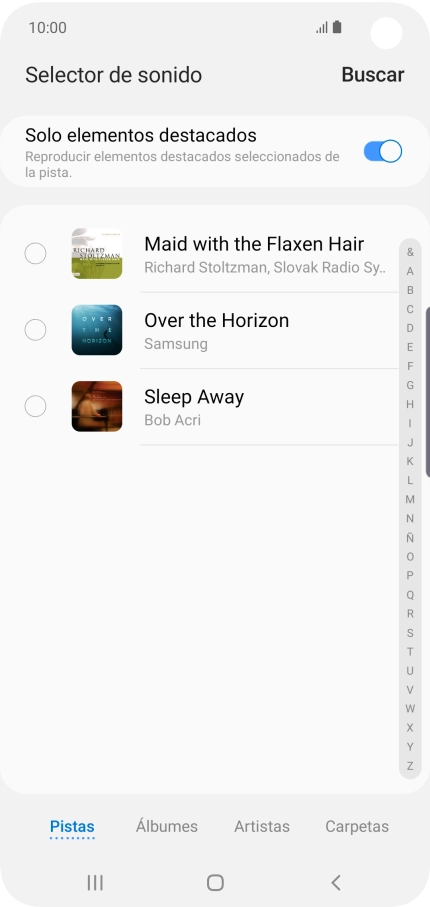 Pulsa los timbres de llamada deseados para escucharlos. Pulsa los timbres de llamada deseados para escucharlos.