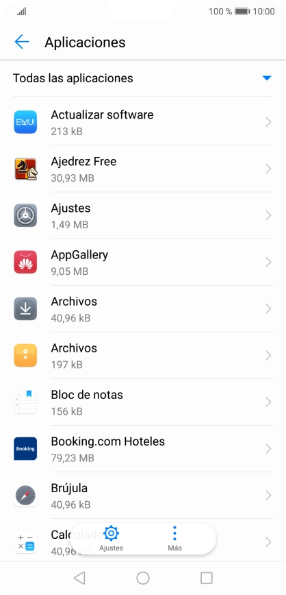 Pulsa la app deseada. Pulsa la app deseada.