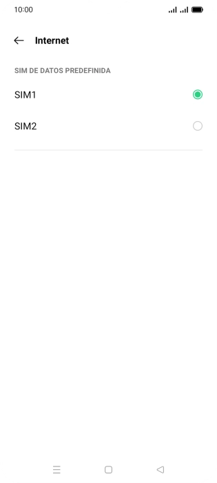 Pulsa la tarjeta SIM deseada. Pulsa la tarjeta SIM deseada.