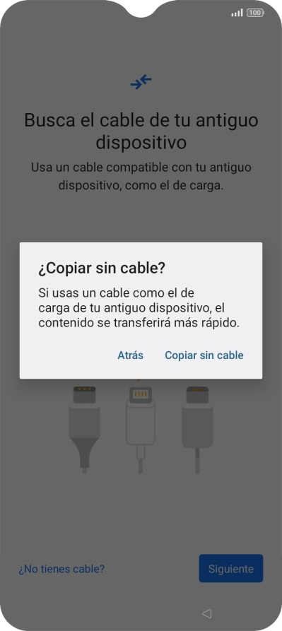 Pulsa Copiar sin cable. Pulsa Copiar sin cable.