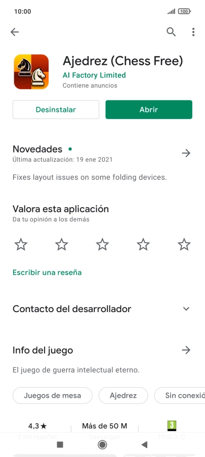 Pulsa Desinstalar. Pulsa Desinstalar.