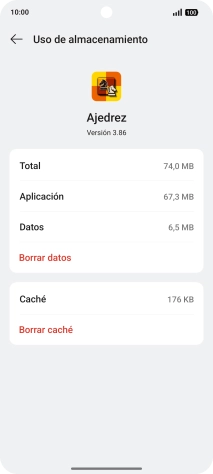 Pulsa Borrar caché. Pulsa Borrar caché.