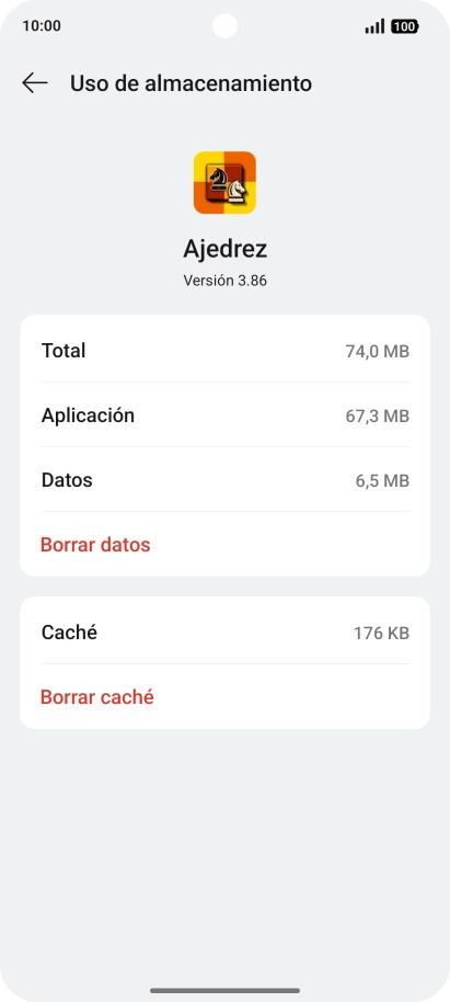 Pulsa Borrar caché. Pulsa Borrar caché.