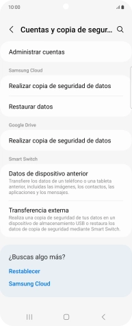 Pulsa Administrar cuentas. Pulsa Administrar cuentas.