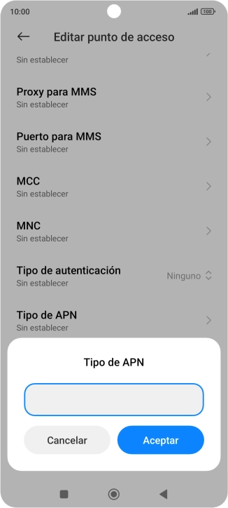 Introduce default y pulsa Aceptar. Introduce default y pulsa Aceptar.