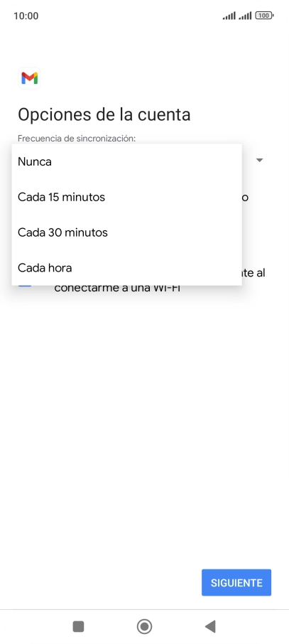 Pulsa el ajuste deseado. Pulsa el ajuste deseado.